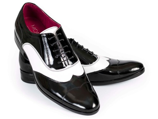 Czarne lakierki męskie Buty ślubne T25 MODINI r.41