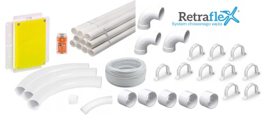 МОНТАЖНЫЙ КОМПЛЕКТ для 1 розетки RETRAFLEX 2