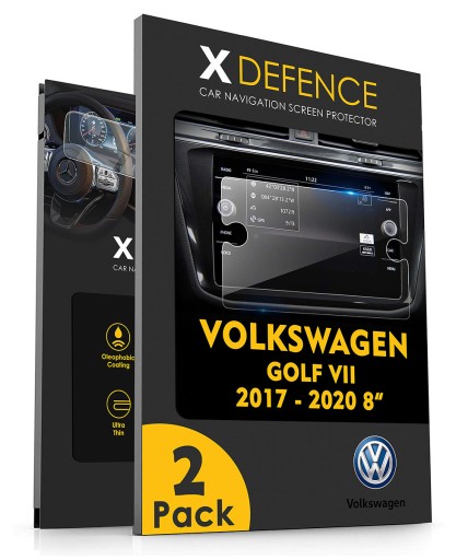 ЗАЩИТНОЕ СТЕКЛО 2в1 ДЛЯ VOLKSWAGEN GOLF VII 2017-2020 НАВИГАЦИЯ 8 ИНДИКАЦИЯ