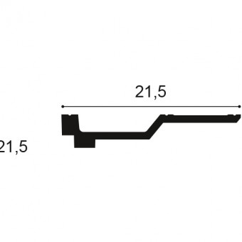C354 ORAC DECOR LISTWA GZYMSOWA SUFITOWA H-4.0cm - GZYMS SCHODKOWY
