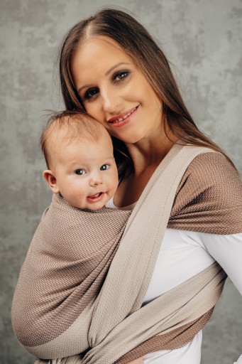 Тканый шарф LennyLamb - Herringbone Baby Caffe Latte