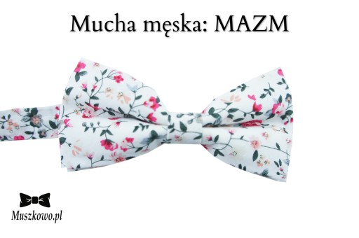 Szelki do spodni i mucha męskie Biały komplet na ślub wesele WZORY