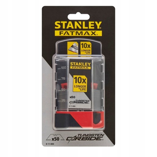 Лезвия трапециевидные STANLEY FATMAX CARBIDE 1991 50 шт 8-11-800