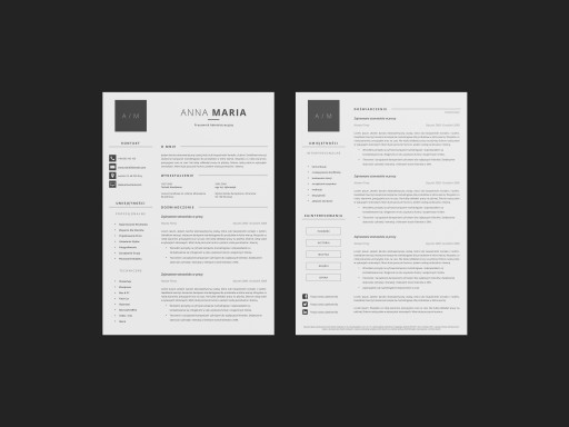 2 STRONY NOWY WZÓR SZABLON CV ŁATWY DO EDYCJI WORD