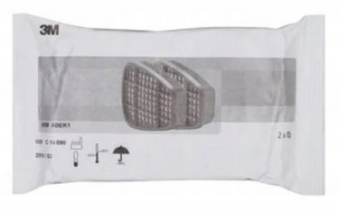 Полумаска 3M 7503 РАЗМЕР L + комплект фильтров ABEK + фильтр предварительной очистки P1 392