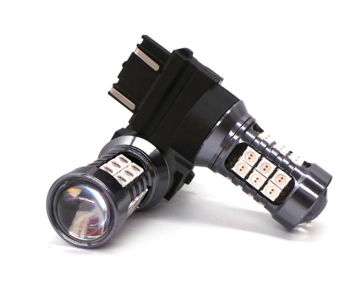 P27/7W Светодиодная лампа 3157 12V 20W CANBUS красная