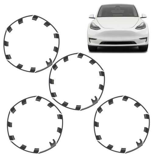 24X ЗАЩИТА КОЛЕСНОГО ОБОДА НАШИВКА КОЛЕСНОГО КОЛПАКА ДЛЯ МОДЕЛИ TESLA Y PERFORMAN