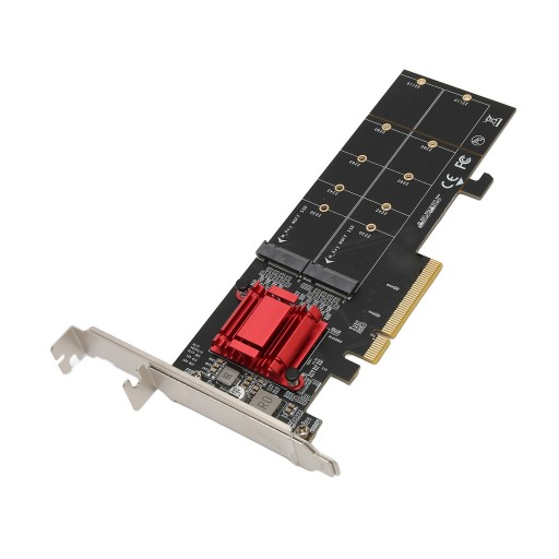 двойной адаптер m.2 pcie nvme с функцией разветвления pcie SSD на pcie 3.1 x8