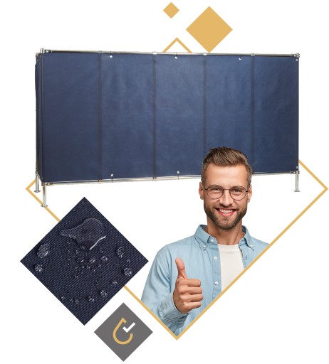 OSŁONA BALKONOWA NA BALKON 0,95X6M MATA GRANATOWA TARAS PŁOT UV 99% +GRATIS