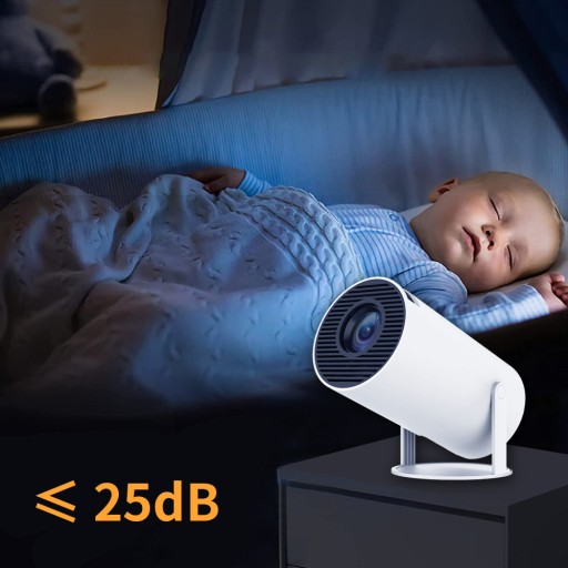 Мини-портативный 4K-проектор ANDROID 11 WIFI Белый