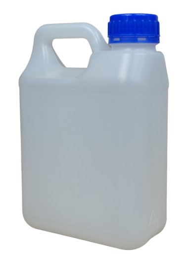 Канистра 1 л + крышка из ПЭВП для воды, химикатов и жидкостей.