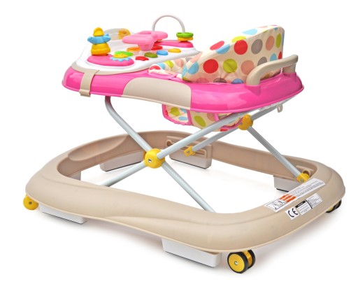Интерактивные мягкие колеса ZIPPI Walker 2в1 РОЗОВЫЕ