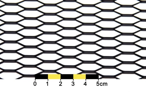 Siatka ALU Honey comb Black 120x20cm