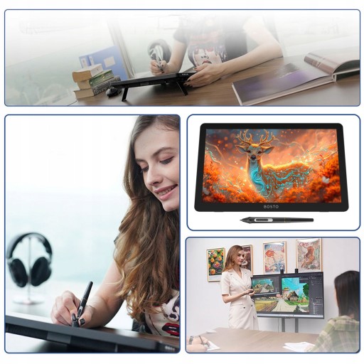 TOUCH BOSTO BT-19UHDT(P) графический планшет с ЖК-экраном 3840x2160