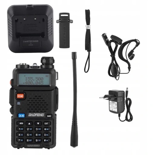 2x MOCNA KRÓTKOFALÓWKA WALKIE TALKIE BAOFENG UV-5R 5W PMR RADIOTELEFON
