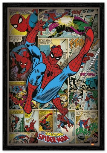Постер с Человеком-Пауком из комиксов Marvel 61x91,5 см
