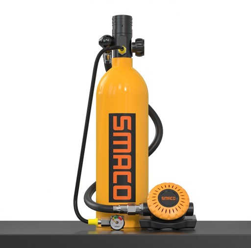 Набор для дайвинга SMACO S400 Pro, кислородный баллон 1 л + сумка через плечо