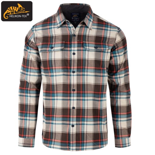 Мужская фланелевая рубашка в клетку HELIKON Casual Tactical Everyday L