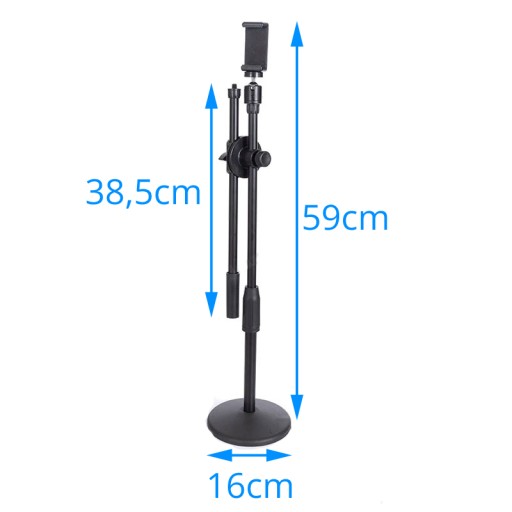Светодиодная лампа RING 30см USB BOOM TRIPOD для телефона