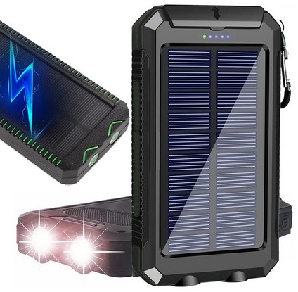 POWERBANK 20000 мАч СОЛНЕЧНЫЙ УНИВЕРСАЛЬНЫЙ ФОНАРЬ