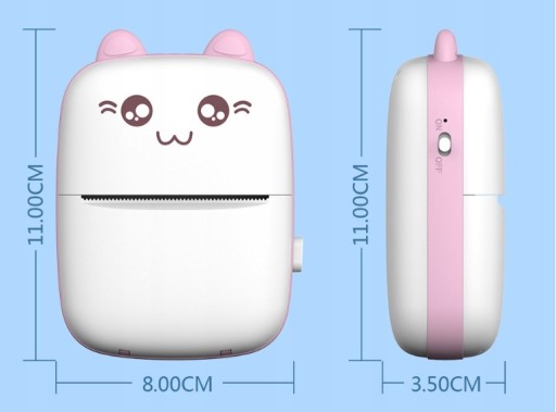 DRUKUŚ MINI — ТЕРМОПРИНТЕР «КОТ BT» + 3 рулона