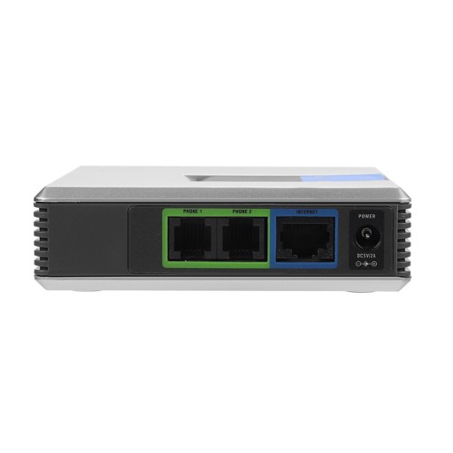 Шлюз VoIP, интернет-телефон, 2-портовый адаптер SIP, кабель RJ45 для Linksys