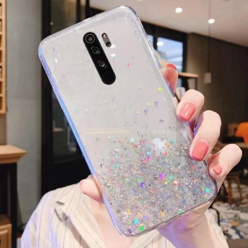 Чехол GLITTER GLITTER для Xiaomi Redmi Note 8 PRO +9H