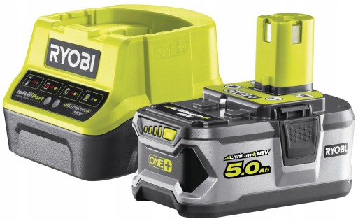 RYOBI SZLIFIERKA MIMOŚRODOWA 18V 125mm RROS18 +5Ah