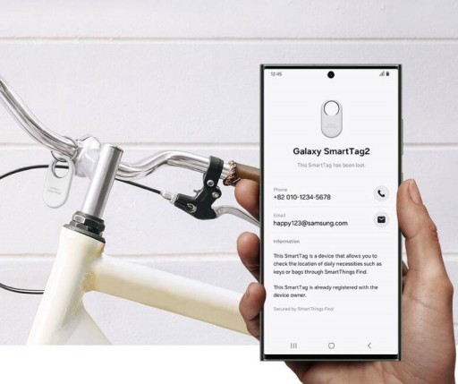 Outlet Lokalizator Samsung Galaxy SmartTag2 Biały zapis danych lokalizacji