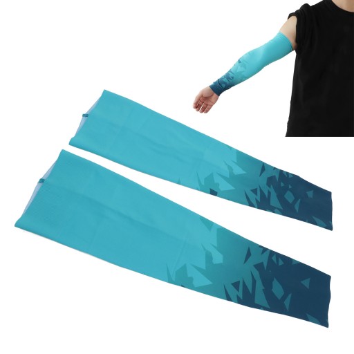 Rękawy naramienne Jasnoniebieskie Ochrona UV Oddychające, ergonomiczne,