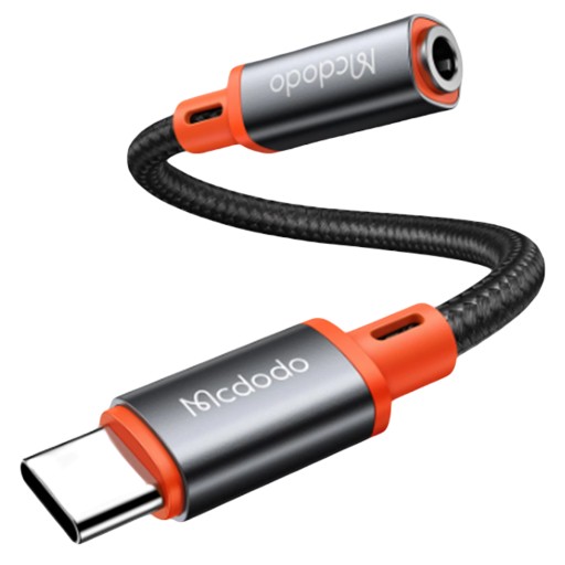 Mcdodo Przejściówka Adapter Usb C Mini Jack z DAC Wytrzymała Nowoczesna