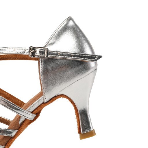 BUTY TANECZNE DO TAŃCA SREBRNE 7CM 38+SALSA GRATIS
