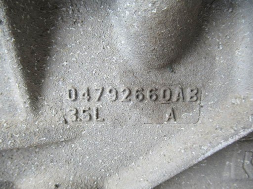БЛОК ДВИГАТЕЛЯ Chrysler Pacifica 3.5B EGN 04792660AB