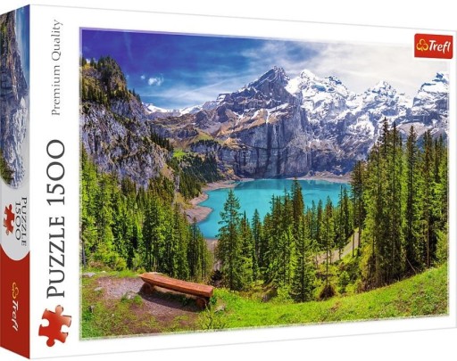 TREFL Puzzle 1500 ELEMENTÓW Jezioro Oeschinen UWIELBIANA MARKA ŁADNE PUZLE