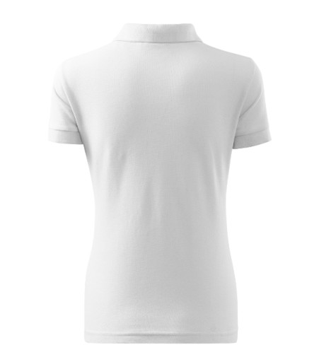 KOSZULKA POLO DAMSKA BAWEŁNIANA MALFINI COTTON HEAVY 216 220G BIAŁA S