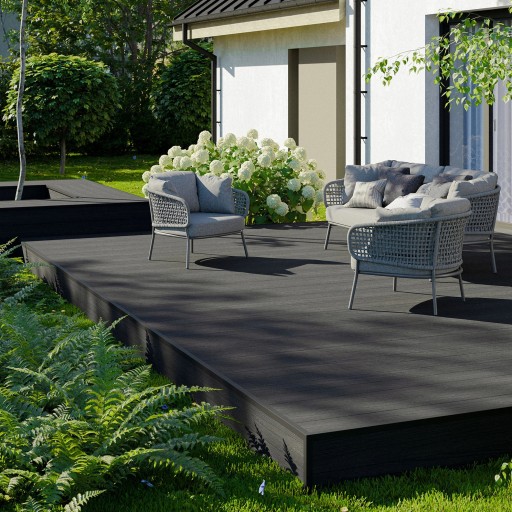 BERGDECK W138 Террасная доска ДПК, двухцветная структура древесины тикового ореха