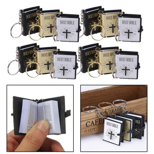 Брелок Flameer Christian Bible, золото, серебро
