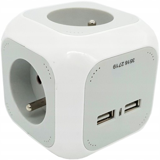 Куб -разгибательный куб 2 x usb -зарядное устройство для стола 4 кабель сокетов 1,4 м.
