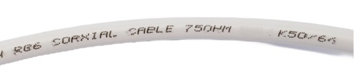 Kabel przewód antenowy TV-VIDEO 1M 1,02Cu 4K HD