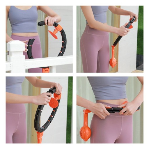 Hula hop HULA ROLL z obciążeniem odchudzające Z LICZNIKIEM