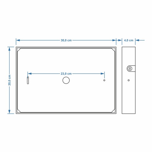 Подсветка номера дома, адресная доска, адрес KML LED 30x20