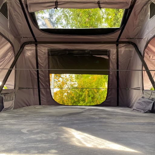 Экспедиционная палатка Wild Camp Ohio 160 GREY для автомобиля на 3-4 человека, комфортная