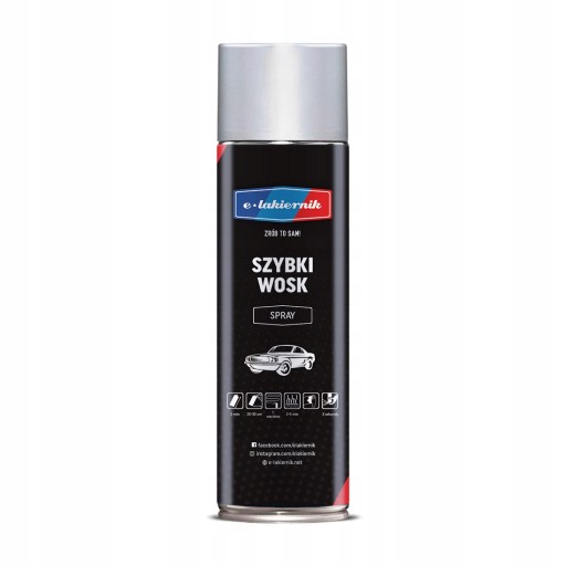 Автомобильный воск Quick Spray + аппликатор + электронный спрей из микрофибры, 500 мл