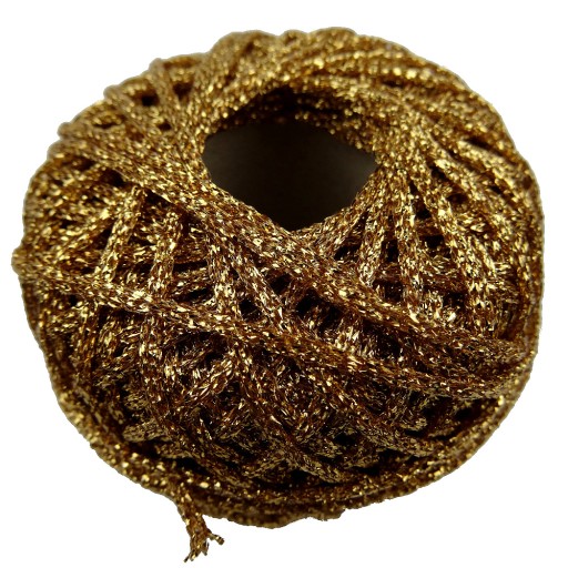 Шнур с блестками DARK GOLD 50м 0214