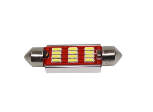 10 sztuk -Żarówka 41mm C5W C10W 12SMD 4014 12V/24V