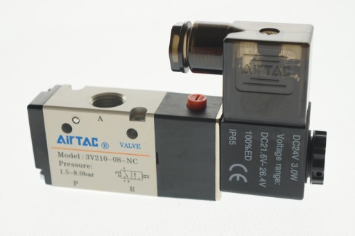 ЭЛЕКТРОМАГНИТНЫЙ КЛАПАН AIRTAC 3V210-08 3/2-1/4-24 В постоянного тока