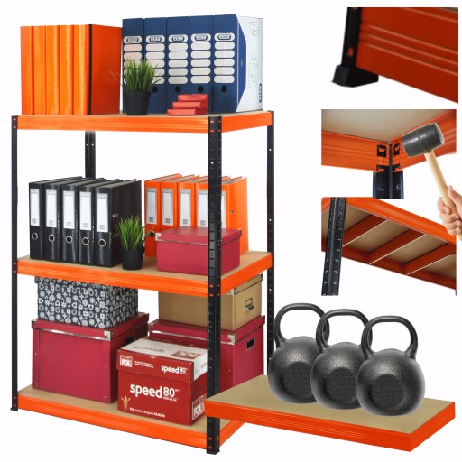 HELIOS металлическая полка для мастерской и склада 90x100x45см 3Px350kg SOLID