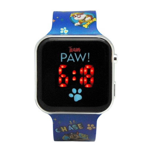ДЕТСКИЕ ЛИЦЕНЗИОННЫЕ ЧАСЫ СО СВЕТОДИОДНЫМ ДИСПЛЕЕМ PAW PATROL КАЛЕНДАРЬ-БУДИЛЬНИК 1,44 ДЮЙМА