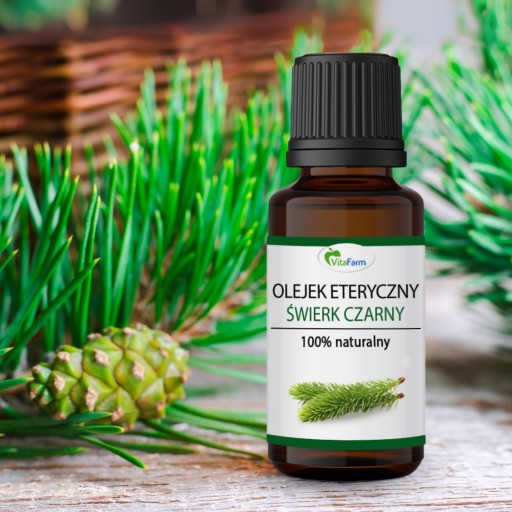 OLEJEK ŚWIERKOWY ETERYCZNY 100% NATURALNY 10 ML