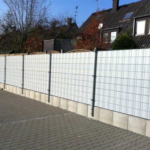 Taśma ogrodzeniowa 19 cm x 35 m szara 450 g/m2